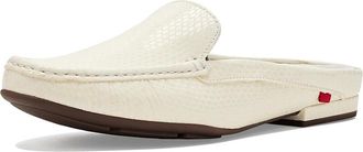 Marc Joseph New York Amsterdam Mule Womens Shoes White Snake : 7.5 M, Leather