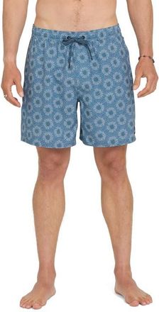 Quiksilver Ocean Mayhem Volley Swim Trunks in Dark Denim at Nordstrom, Size Xx-Large