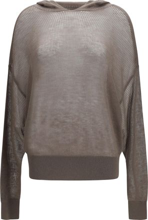 Rick Owens Womens Hoodie Cashmere Dust Knitwear Sweater