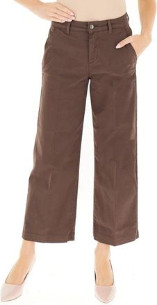 Liu Jo High Waist Wide Broeken - Dames - Broeken - Bruin - Maat: W31 Zijde
