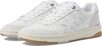 Michael Kors Womens Michael Kors Rebel Sneakers White Leather Lifestyle Shoes ZOGG2186