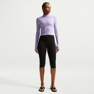Nike Womens Zenvy High-Waisted Capri Leggings in Black | II5203-010