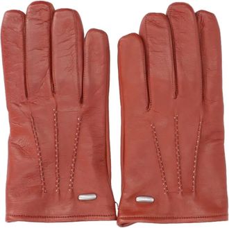 Our Legacy Guanti con cuciture - Rosso