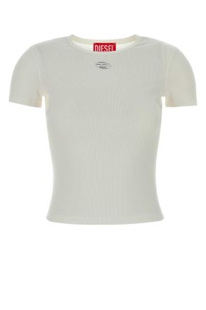 Diesel White Stretch Cotton T Elle T Shirt