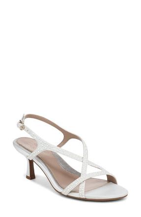 Naturalizer Truly Slingback Sandal in Silk White at Nordstrom, Size 7.5