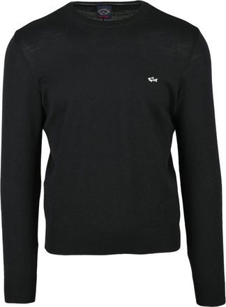 Paul & Shark Truien & Vesten, Heren, Zwart, 2Xl, Wol, Crew-neck Pullover