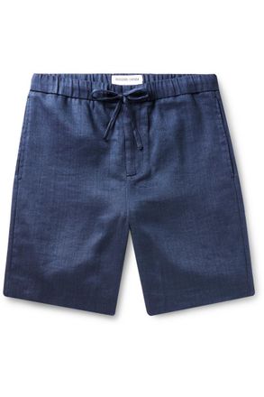Frescobol Carioca Felipe Slim-Fit Linen and Cotton-Blend Drawstring Shorts