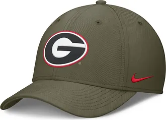 Nike Georgia Primetime Nike Mens Dri-FIT College Hat in Brown | NC302DHGBN-U78