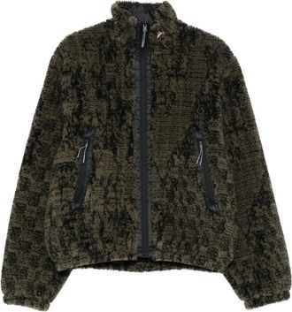 Roa Giacca Ewe in pile con zip - Verde