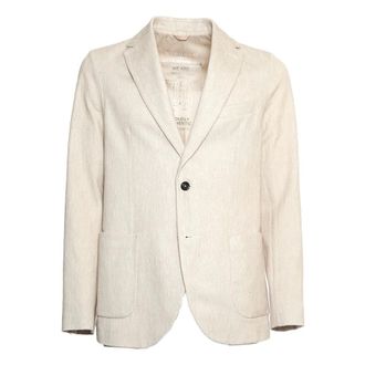 Circolo 1901 Blazers, male, Beige, Size: XL Khaki Jacket Classic Design