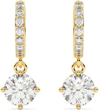 Tilla Orecchini in oro 14 carati con incastonatura a griffe