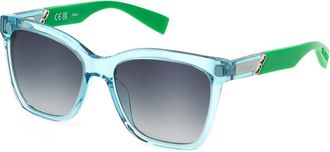 Furla SFU688 C71B Womens Sunglasses Blue Size 54