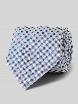 HUGO BOSS Krawatte aus Seide-Mix mit Strukturmuster in Royal, Größe 1