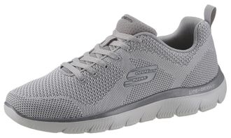 Skechers Sneaker SKECHERS SUMMITS, Herren, Gr. 39, grau (hellgrau), Textil, Schuhe Sneaker, mit gepolstertem Schaftrand, Freizeitschuh, Halbschuh, Schn&uuml;rschuh