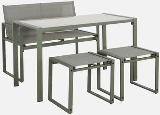 Sweeek Conjunto De Mesa De Jard&iacute;n Encastrable, 4 Plazas