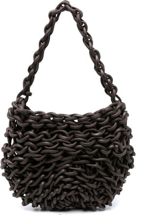 Alienina Alice interwoven shoulder bag - women - Cotton/Cotton - One Size - Brown