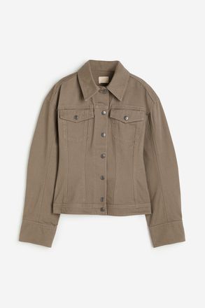 H&M Taillierte Twilljacke - Dunkelbeige