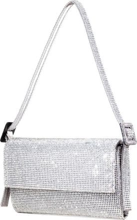 Benedetta Bruzziches Vittissima la petite bag - Dames - Schoudertassen - Grijs - ONE Size - Satijn - Tassen
