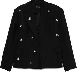 DAVID KOMA Blazer con decorazione - Nero