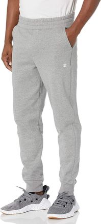 Champion Mens Sueded Fleece Jogger Sweatpants, Oxford Gray, Large