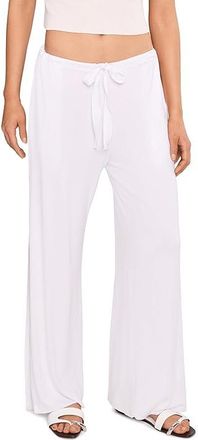 BECCA by Rebecca Virtue Beach To BBQ Split Leg Pants Womens Swimwear White : MD, Rayon/Spandex