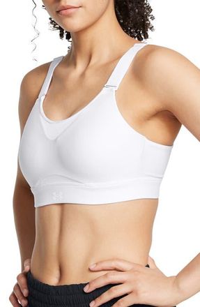 Under Armour Infinity High 2.0 Sports Bra in White //White at Nordstrom, Size X-Small A