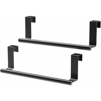 OEM barra Para Toallas De Cocina, Juego De 2 Soportes Para Toallas De Cocina, Negro Mate-crezuo