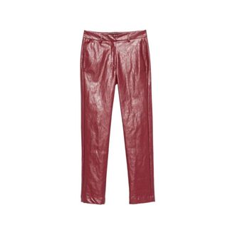 Federica Tosi Broeken, Dames, Rood, XL, Slim-fit Broeken