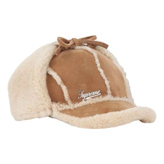SUPREME FW25 Shearling Lined Earflap Cap Tan SUP-FW25-1100-TAN