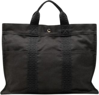 Herm&egrave;s Pre-owned Herline Tote MM - Dames - Vintage Shopper - Grijs - ONE Size - Vintage