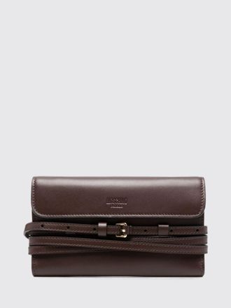 Moschino Mini borsa a tracolla Tie Me in pelle con catena
