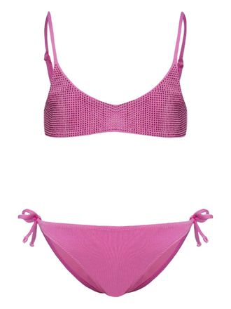 MC2 Saint Barth rhinestone-embellished bikini - Pink