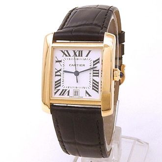 Cartier Pre-owned Cartier Tank Francaise Automatic Silver Dial Mens Watch W5000156