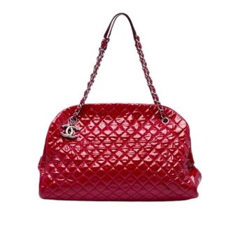 Chanel Pre-owned Just Mademoiselle Schoudertas - Dames - Pre-owned - Rood - Maat: ONE Size Leer