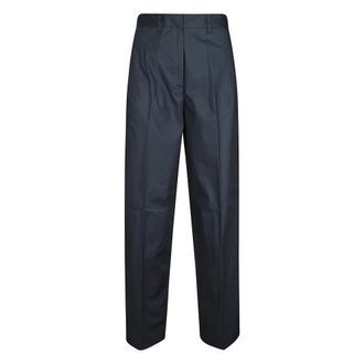Nine In The Morning Straight Trousers, female, Blue, Size: W27 Logo Trousers