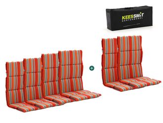 Kees Smit Madison Fiber hoog tuinkussen set van 6