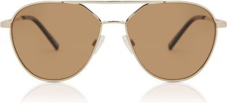 Serengeti Eyewear Odell Polarized SS555001 Mens Sunglasses Gold Size 59