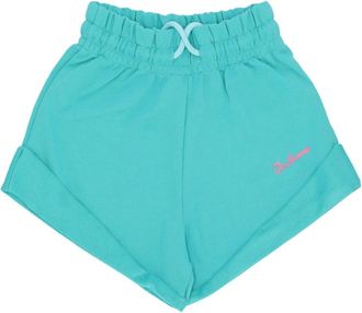Disclaimer Logo Korte Broek Mint/Fuchsia - Dames - Bermuda - Blauw - M - Katoen - Korte Broeken