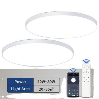 OEM L&aacute;mpara De Techo Led Inteligente, Temperatura De Color Regulable, Dise&ntilde;o Resistente A La Humedad, Control Remoto