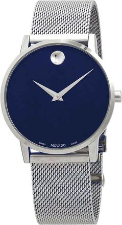 Movado Museum Classic Quartz Blue Dial Mens Watch 0607349