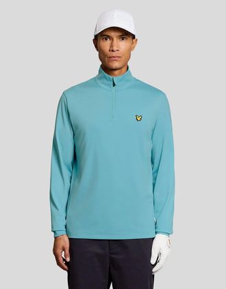 Lyle & Scott Lyle And Scott Mens Performance 1/4 Zip Midlayer - Size: 44/Regular