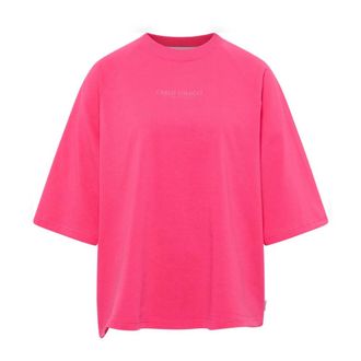 Carlo Colucci La Famiglia Drovandi T-shirt - Dames - T-shirts - Roze - M - Katoen - Tops