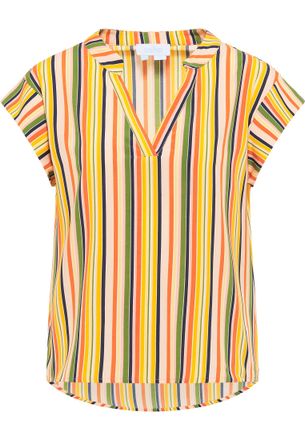 Usha Blouse top qisha Dames Abrikoos veelkleurig