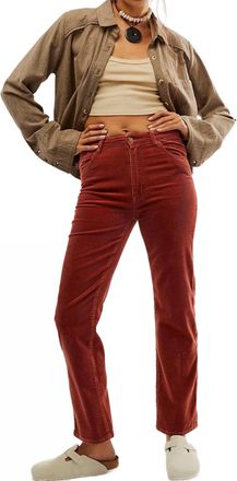 Rolla's Original Straight Pants In Brick Cord