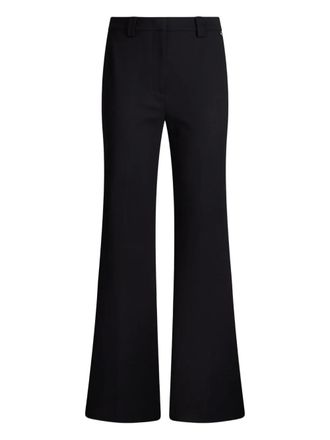 Liu Jo logo-plaque trousers - Black