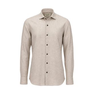 Mazzarelli Casual Shirts, male, Brown, Size: 3XL Casual Shirt