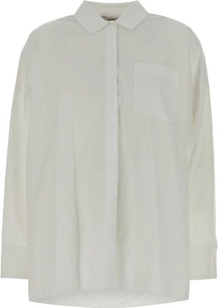 Max Mara Gerona Shirt - Dames - Overhemden - Wit - M - Katoen - Overhemden