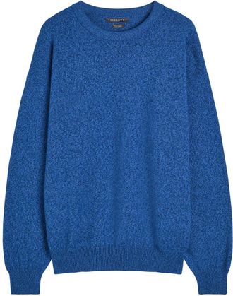 Begg x Co Hugo Melange Cashmere Sweatshirt - Blue - XL