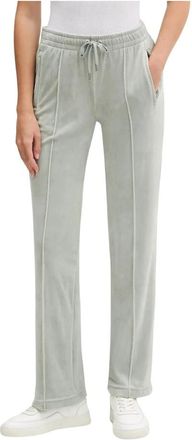 Juicy Couture Trainingsbroeken - Dames - Sweatpants - Grijs - L - Polyester - Broeken