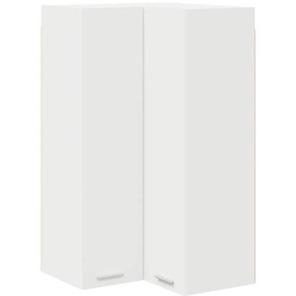 vidaXL Hanging Cabinet Riga White 57 x 57 x 100 cm Engineered Wood vidaXL